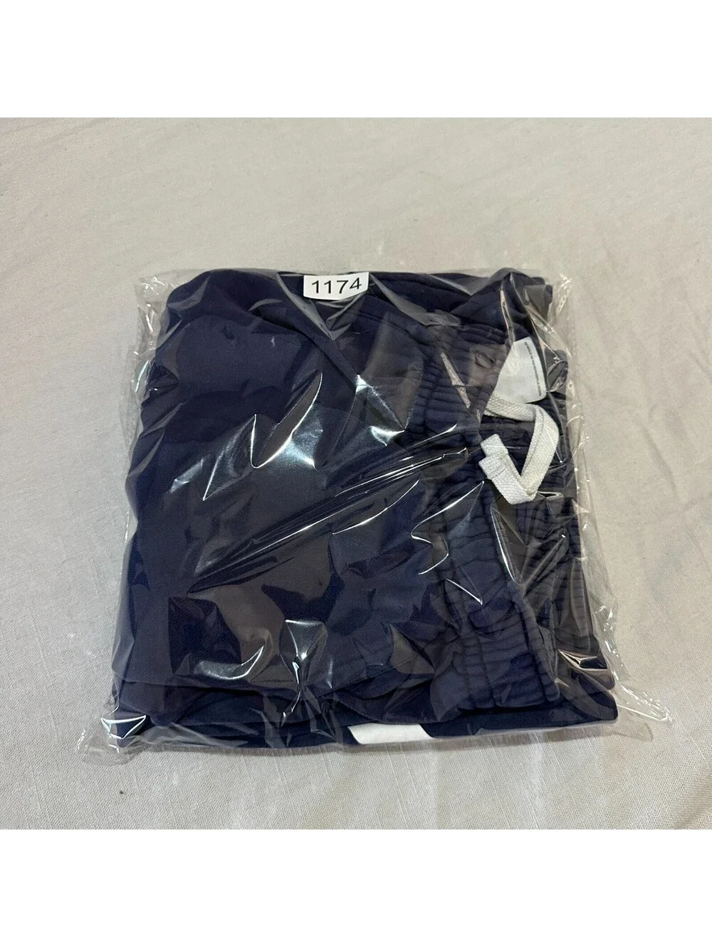 Nike Club Fleece Shorts Men XL Big Logo Navy Blue Big Swoosh Sweats Drawstring